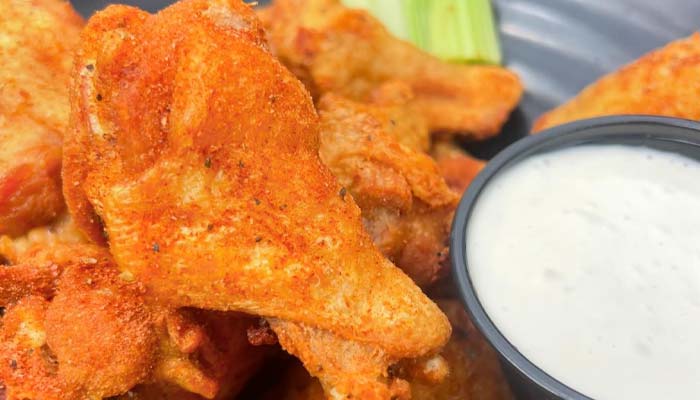 Bone-in chicken wings at Clear Water Harbor restaurant and bar in Waupaca, WI