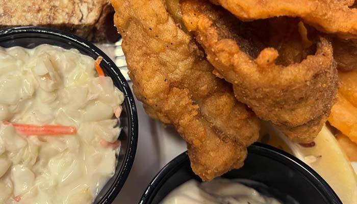 Friday night fish fry special at Clear Water Harbor restaurant and bar in Waupaca, WI